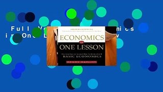 Full Version  Economics in One Lesson  Review