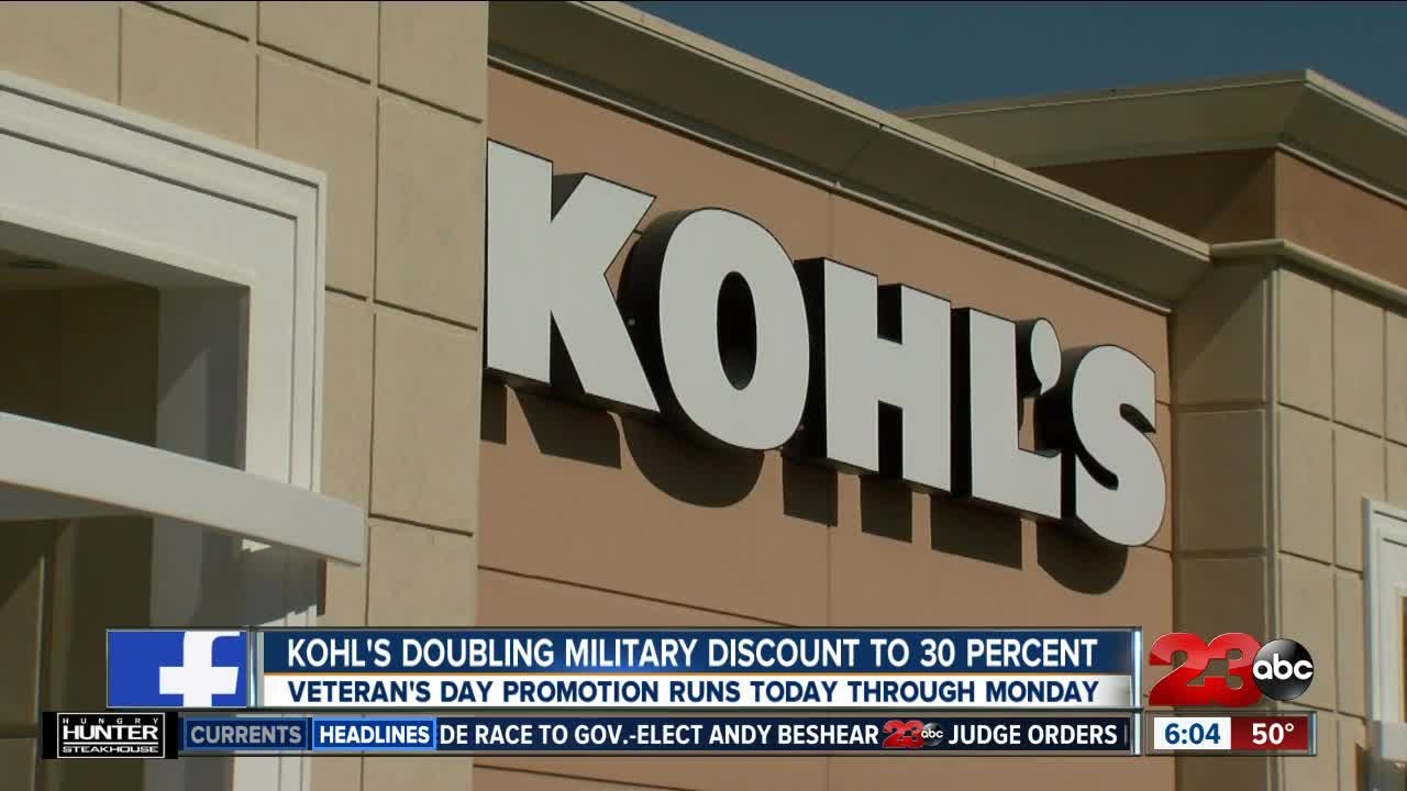 Kohl's Doubling Military Discount to 30 Percent video Dailymotion