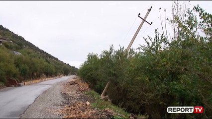 Report TV - Torovicë e Lezhës/ Linja elektrike që furnizon mijëra banorë është duke u rrëzuar!