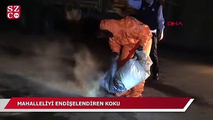 Mahalleliyi endişelendiren koku!