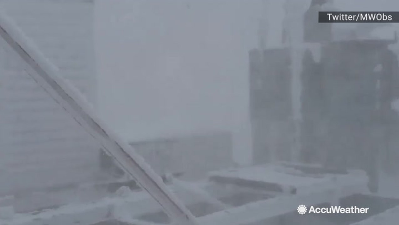 Blizzard conditions reported on Mount Washington