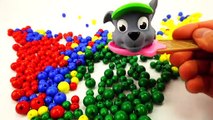 Paw Patrol Beads Cups Transform Toys, Learn Colors with Wrong Heads and Pounding Learning Toy