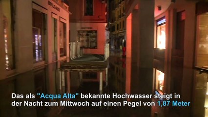 Hochwasser in Venedig erreicht Rekordwert