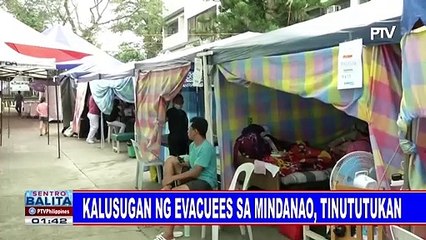 Kalusugan ng evacuees sa Mindanao, tinututukan
