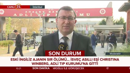 İsveç asıllı eşi Christina Winberg Adli Tıp Kurumu'na gitti