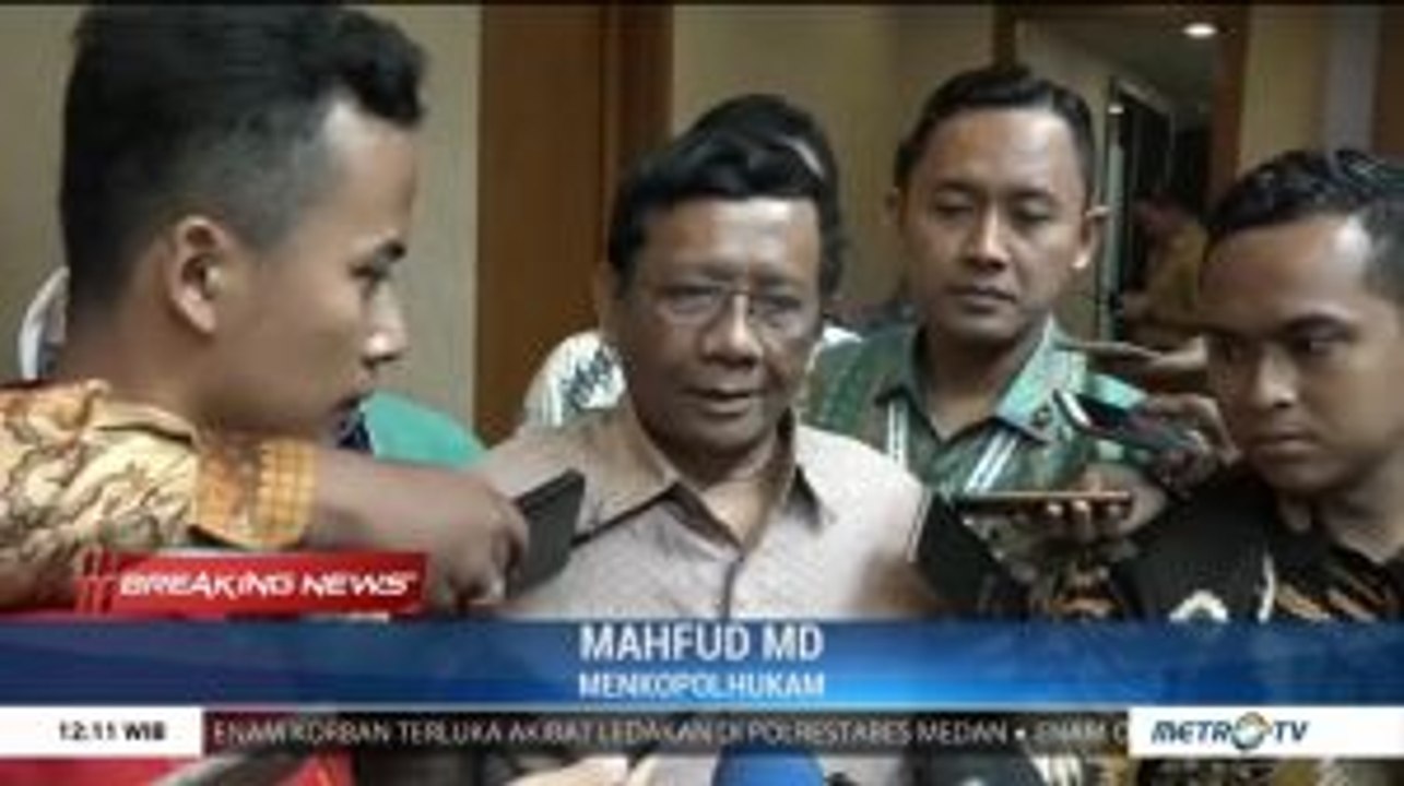 Mahfud MD Tanggapi Kejadian Ledakan Bom Bunuh Diri