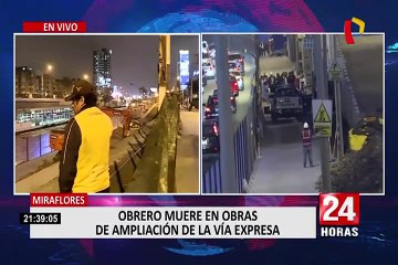 Miraflores: joven obrero muere en obras de ampliación de la Vía Expresa