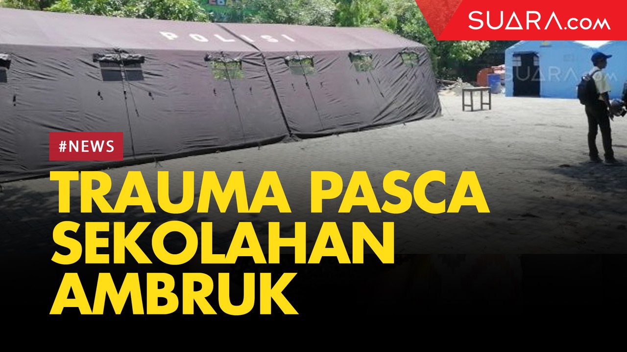 Sekolahan Ambruk Siswa Trauma Lihat Ruang Kelas Belajar