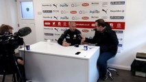 Adam Murray speaks before Barnsley FC's home game with Stoke City