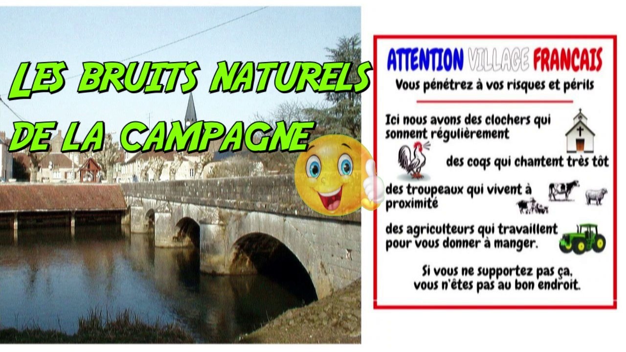 Les bruits naturels de la campagne