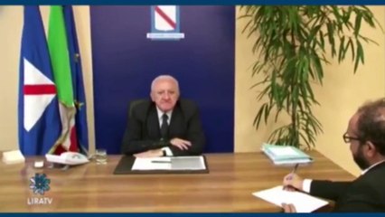 De Luca - La scorta a Segre umilia l'Italia (08.11.19)