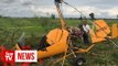 Pilot escapes unhurt after light aircraft crash