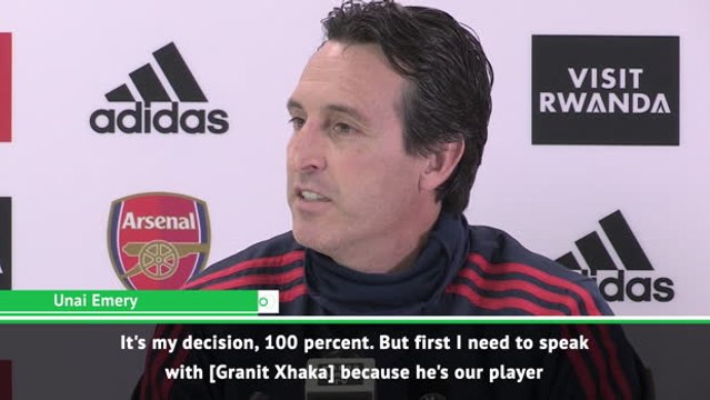 Emery unsure about Xhaka's Arsenal future
