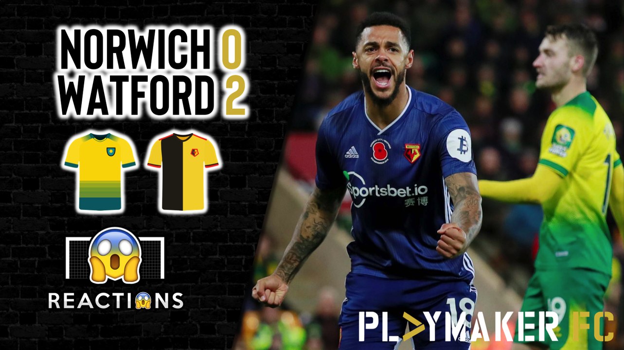 Reactions | Norwich 0-2 Watford: "We are in BIG, BIG, trouble"