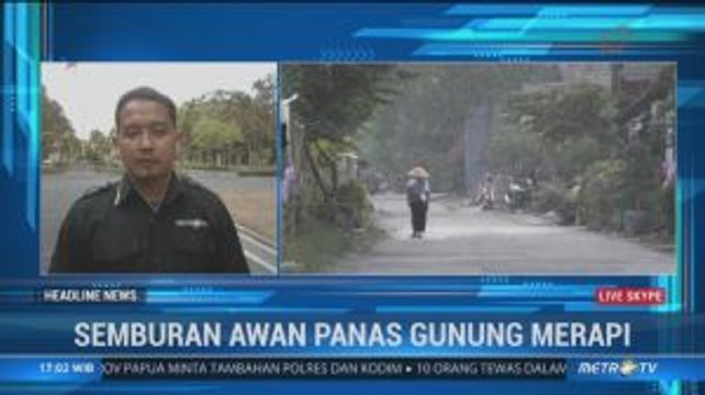 Gunung Merapi Embuskan Awan Panas, Aktivitas Warga Tetap Normal