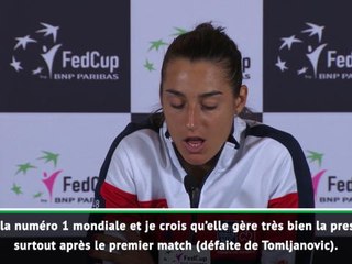 Fed Cup - Garcia : "Déçue de ma performance"
