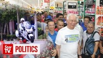 No police outriders, no problems campaigning for Najib
