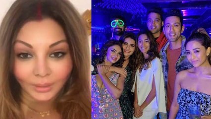 Rakhi Sawant lashes out at Shefali Zariwala; Hina, Pooja & others party on Kasauti set | FilmiBeat
