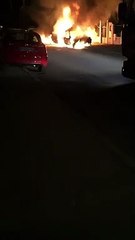 Voitures en feu rue Armand-Cornereau à Dijon