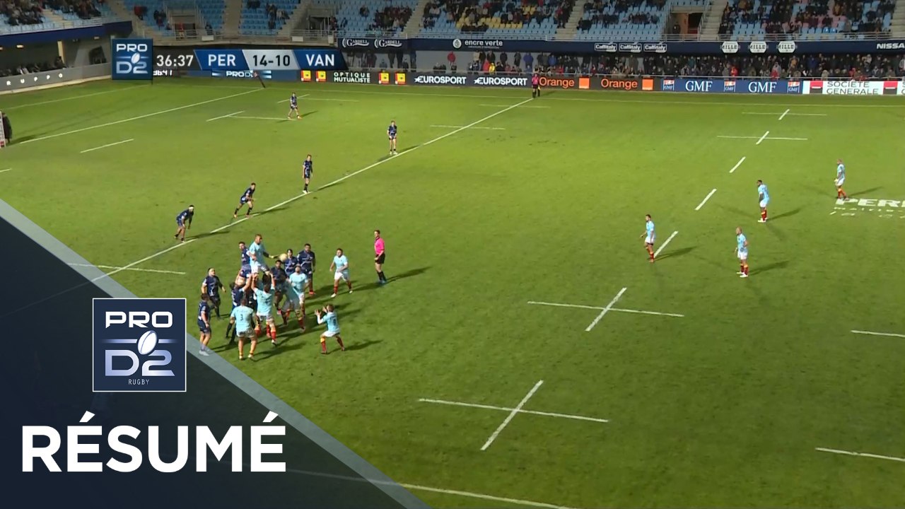 PRO D2 - Résumé Perpignan-Vannes: 47-17 - J10 - Saison 2019/2020