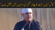 Kash yeh muhabbat ka pegham kashmi ki wadiyun mein bhi pehal jay : Shah Mehmood Qureshi