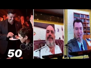 Ora News - Lutfi Haziri feston 50 vjetorin, shikoni surprizën që i bëri Rama e Basha