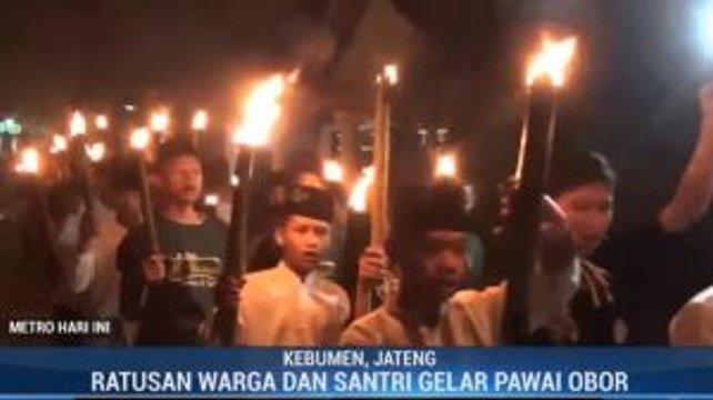 Pawai Obor Peringati Maulid Nabi di Kebumen