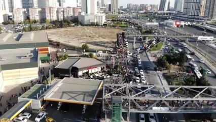 38'inci Uluslarası Kitap Fuarı'nda yoğunluk havadan görüntülendi