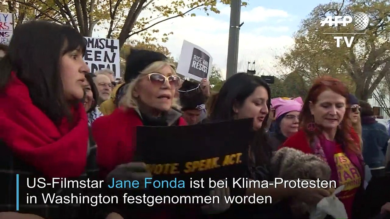 Janes Fonda bei Klima-Protesten festgenommen