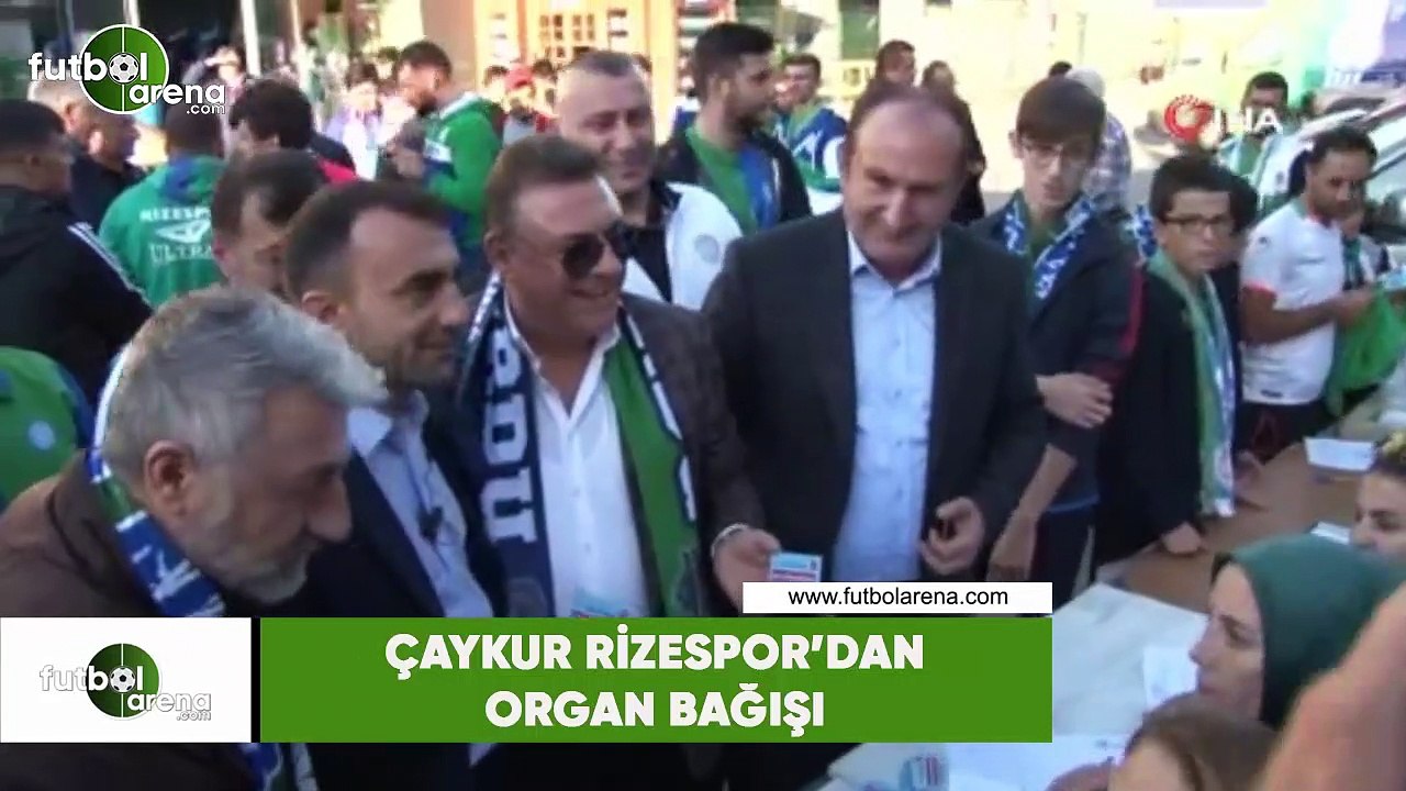 Çaykur Rizespor'dan organ bağışı