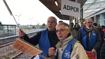 Manifestation en gare d Coutances: Xavier Jacquet président de l’ADPCR s’explique