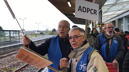 Manifestation en gare d Coutances: Xavier Jacquet président de l’ADPCR s’explique