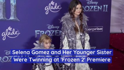 Selena Gomez Takes Little Sister To 'Frozen 2' Premiere