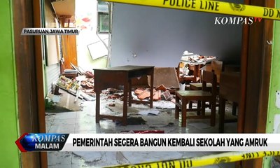 Pemerintah Segera Bangun Kembali Sekolah yang Ambruk di Pasuruan