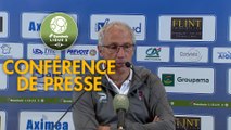 Conférence de presse FC Chambly - Clermont Foot (0-1) : Bruno LUZI (FCCO) - Pascal GASTIEN (CF63) - 2019/2020