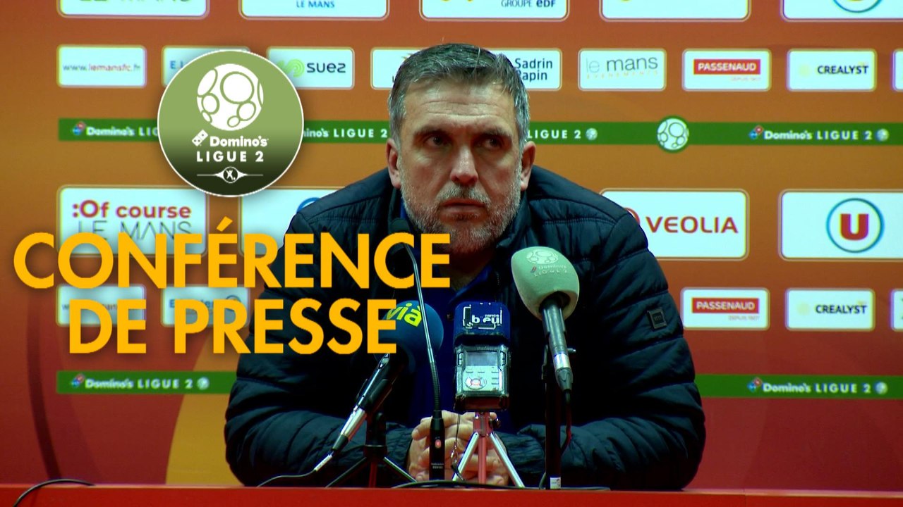 Conférence de presse Le Mans FC - Grenoble Foot 38 (0-0) : Richard DEZIRE (LEMANS) - Philippe  HINSCHBERGER (GF38) - 2019/2020