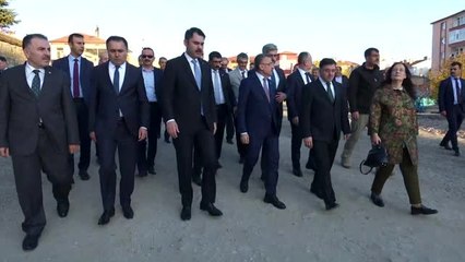 Cumhurbaşkanı Yardımcısı Oktay ve Bakan Kurum, incelemelerde bulundu