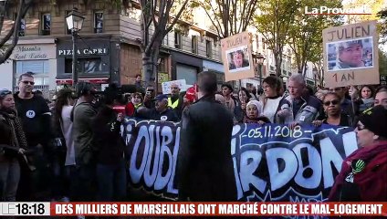 Des milliers de Marseillais ont marché contre le mal-logement