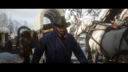 Red Dead Redemption 2 - Cinématique charriot dans la neige