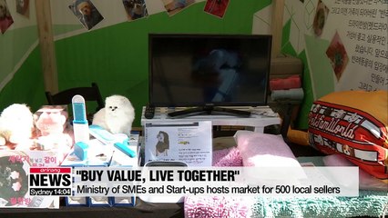 'Buy value, live together', SMEs and start-ups open street market in Sinchon