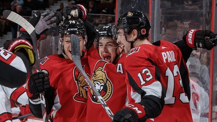 Senators score twice in four seconds