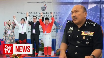 Tải video: 24 police reports lodged over Tg Piai by-election