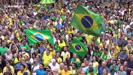 Thousands protest against former Brazilian president Lula's release from jail