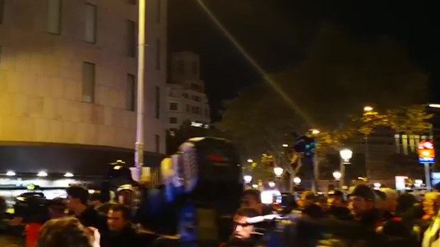 Fuerte presencia policial en Barcelona por la manifestación de los CDR