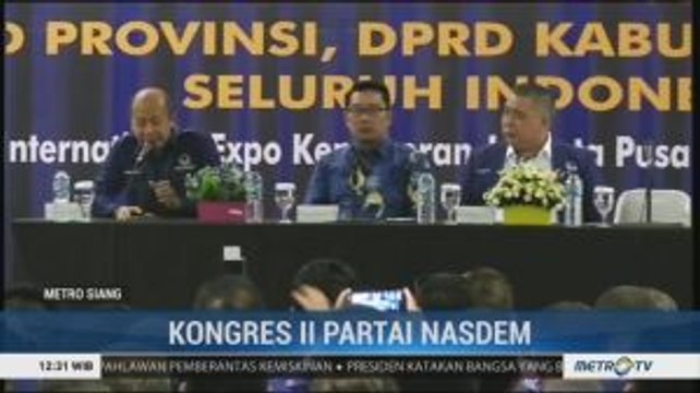 Ridwan Kamil Berikan Materi di Kongres II Partai NasDem
