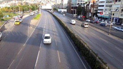İzmir'de 09.05'te hayat durdu