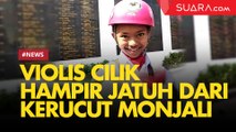Terpeleset Hampir Jatuh, Violis Cilik Pukau Pengunjung Dari Kerucut Monjali