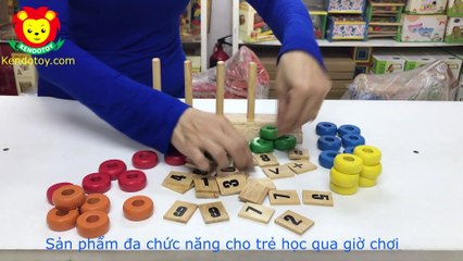Hàng rào học đếm đồ chơi giáo dục mầm non
