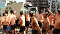 Dozens run through streets of New York in underwear to raise awareness of men's health issues