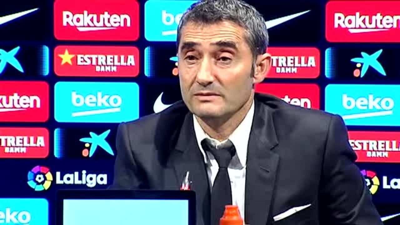 Valverde: "Es imposible no depender de Messi"